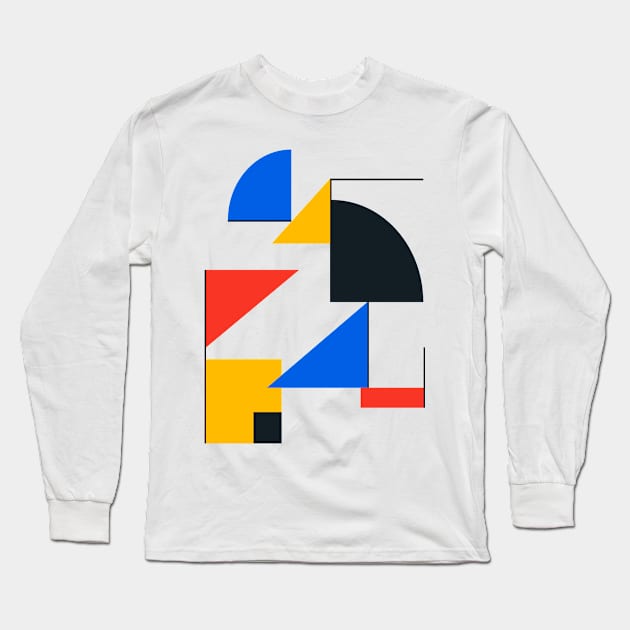 BAUHAUS 05: Exhibition 1923 | Mid Century Series Long Sleeve T-Shirt by ayeyokp